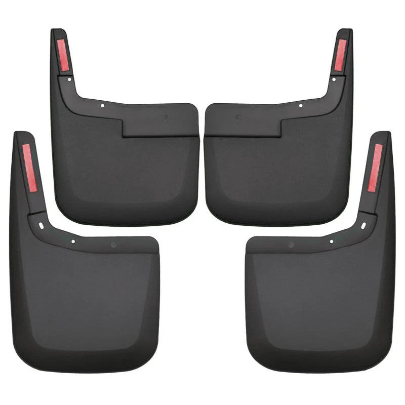 Husky Liners 58446 Black FormFit front and rear mud guard set for 2015-2020 Ford F-150 without fender flares.