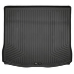 Black Husky Liners Weatherbeater rear cargo liner for 2015-2024 Ford Edge featuring raised edges and non-slip cleats.