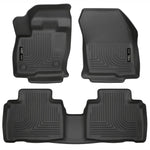 Husky Liners WeatherBeater black front and second row floor liners for 2015-2024 Ford Edge.