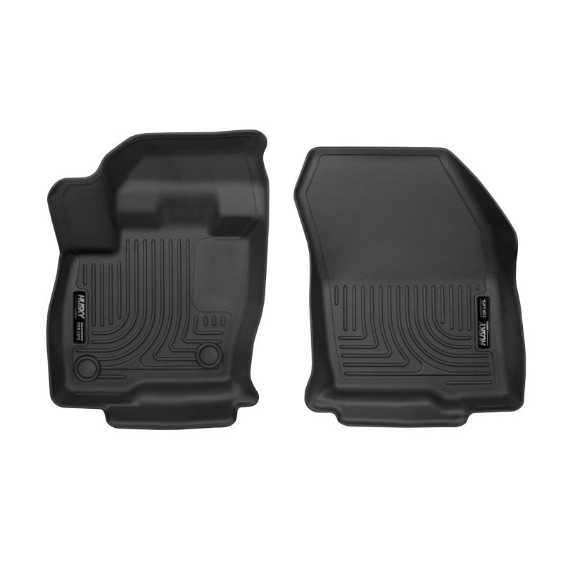 Black Husky Liners X-act Contour front floor liners (MPN 52171) for 2015-2024 Ford and Lincoln models.