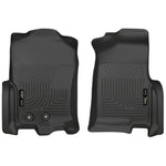 Black Husky Liners WeatherBeater front floor liners for 2011-2017 Ford Expedition and Lincoln Navigator.