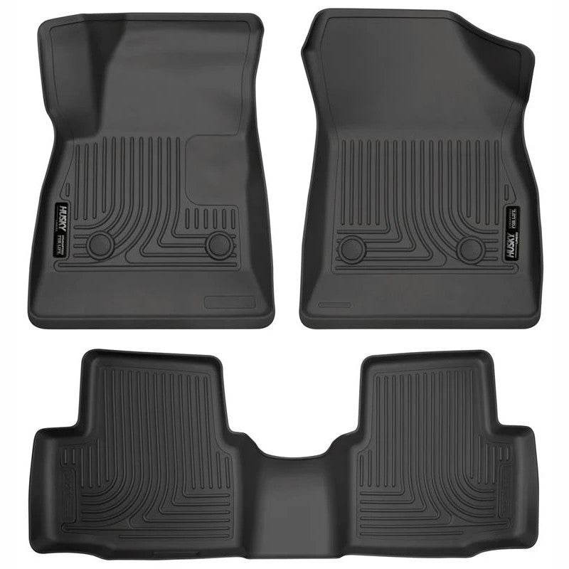 Black Husky Liners WeatherBeater front and rear floor mats for 2016-2019 Chevrolet Cruze.