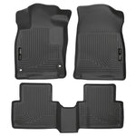 Black Husky Liners WeatherBeater front and rear floor liners for 2016-2022 Honda Civic and Insight.