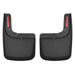 Husky Liners black front mud guards for 2017-2022 Ford F-250 and F-350 Super Duty with factory fender flares.