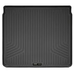 Black Husky Liners WeatherBeater cargo liner with FormFit Edge and StayPut Cleats for Honda CR-V and HR-V.