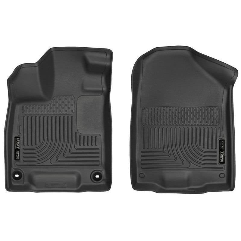 Black Husky Liners WeatherBeater front floor liners for 2017-2025 Honda Ridgeline.