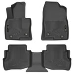 Black Husky Liners 95611 WeatherBeater front and second row floor liners for 2016-2023 Mazda CX-9