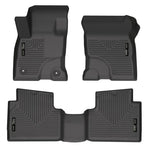 Husky Liners Weatherbeater black front and second row floor liners for 2022-2026 Ford Maverick.