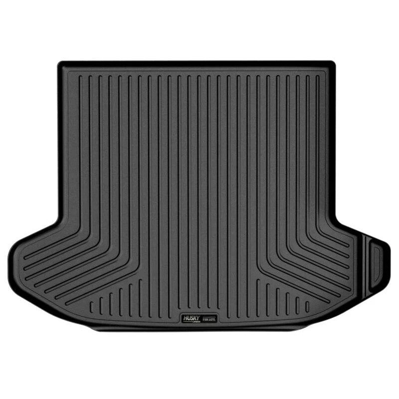 Black Husky Liners WeatherBeater cargo liner for 2022-2026 Kia Sportage with textured surface and raised spill-containment edges.