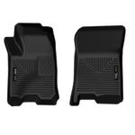 Husky Liners X-Act Contour black rubberized floor liners for 2023-2026 Chevrolet Colorado and GMC Canyon.
