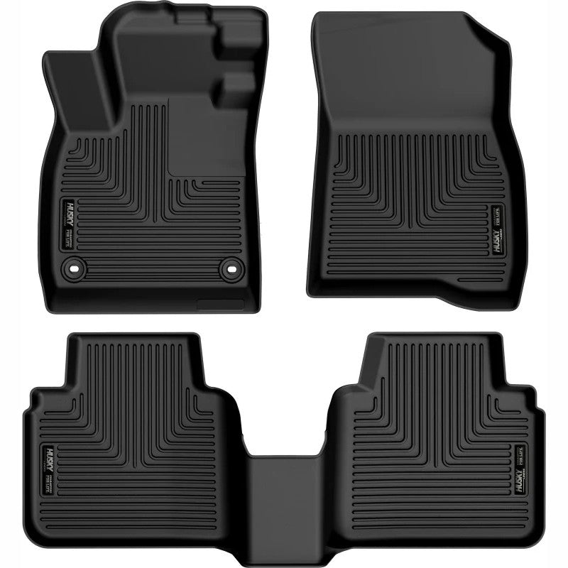 Black Husky Liners Weatherbeater front and second row floor liners for 2023-2026 Honda Accord.