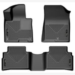 Black Husky Liners WeatherBeater front and second-row floor mats for 2023-2026 Kia Sportage.