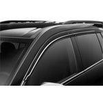 Smoke Husky Liners Low Profile Ventvisor window deflector mounted on a Chevrolet Traverse.