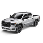 Set of four black Husky Liners Pocket Style Fender Flares with stainless steel rivets for 2025-2026 Ram 1500.