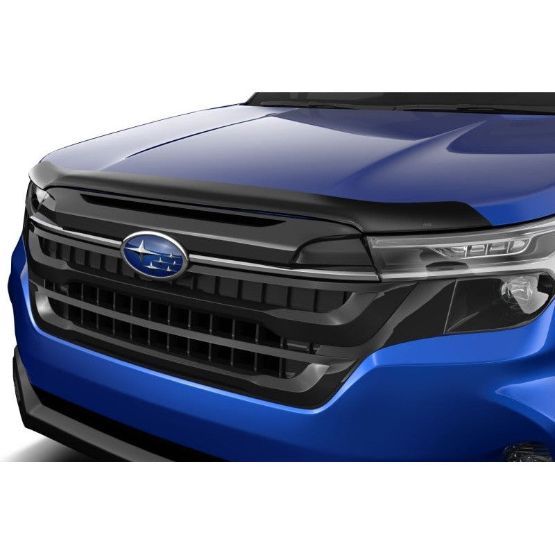 Low-profile smoke acrylic Husky Aeroskin hood protector for 2025-2026 Subaru Forester