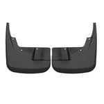 Black Husky Liners 58221 custom-molded front mud guards for 2021-2026 Chevrolet and GMC full-size SUVs.