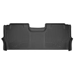 Husky Liners WeatherBeater black rear floor liners part 14401 for Ford F-150 and Super Duty trucks.