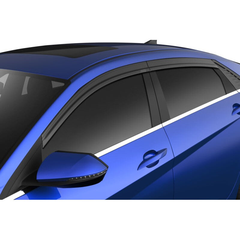 Husky Liners Low Profile Ventvisor 4-piece set in smoke finish for 2021-2026 Hyundai Elantra.
