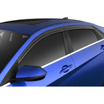 Husky Liners Low Profile Ventvisor 4-piece set in smoke finish for 2021-2026 Hyundai Elantra.
