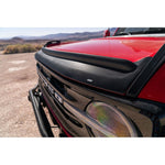 Textured black Husky Liners Aeroskin II hood protector with raised lip for 2021-2026 Ford Bronco.