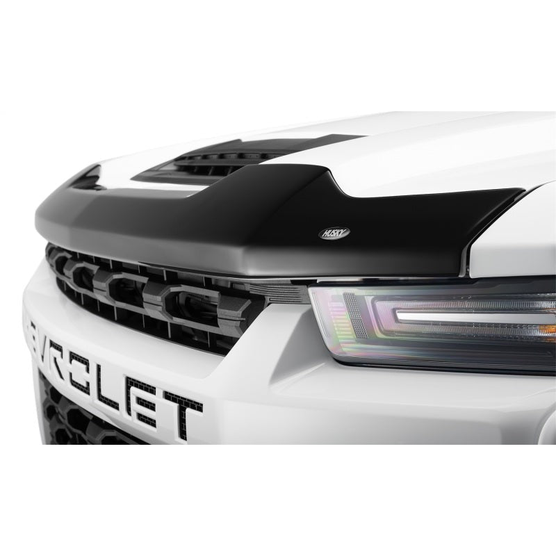 Husky Liners Aeroskin low-profile hood protector in smoke finish for 2019-2026 Chevrolet Silverado 1500