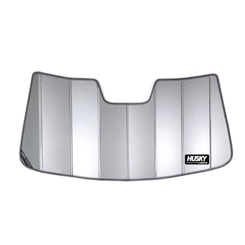 Silver Husky Liners triple-laminate folding sunshade for 2022-2024 Toyota Tundra and Sequoia.