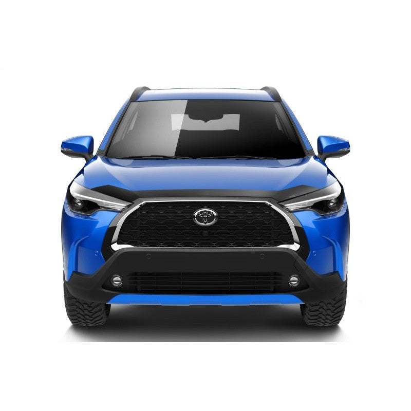 Dark smoke Husky Liners Aeroskin low-profile acrylic hood protector for 2022-2026 Toyota Corolla Cross.