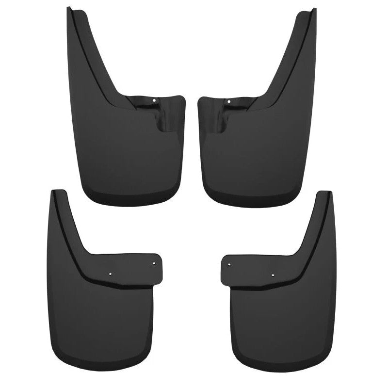 Husky Liners black thermoplastic front and rear mud guards for 2023-2026 GMC Canyon.