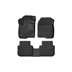 Black Husky Liners Weatherbeater front and rear floor mats for 2023-2026 Honda CR-V and Mazda CX-50.