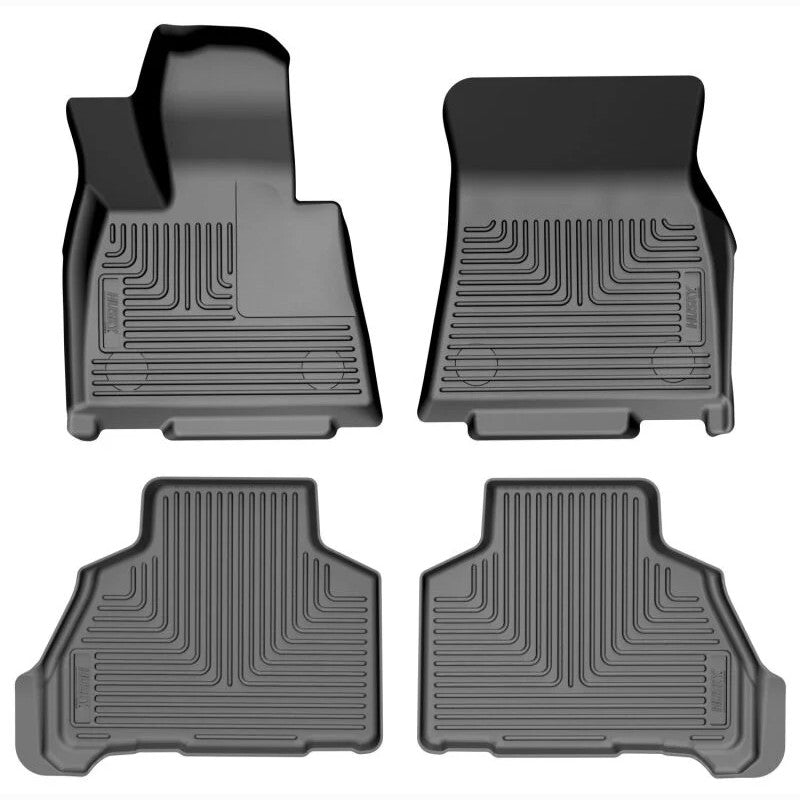 Husky Liners Weatherbeater black 3-piece floor liner set for 2025-2026 Ford Expedition front and second row.