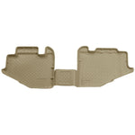 Tan Husky Liners Classic Style second row floor liners with StayPut Cleats for 1997-2006 Jeep Wrangler.