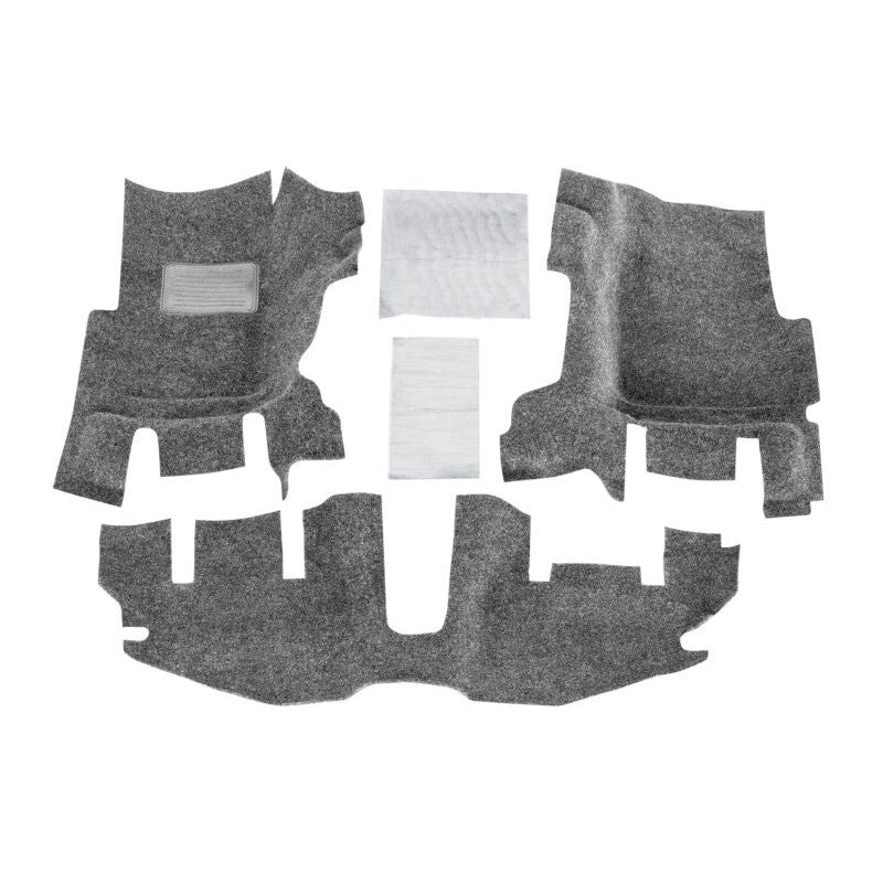 Husky Liners Guardian Comfort textured black tub liner installed in a Jeep Wrangler TJ with center console.