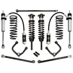 ICON Vehicle Dynamics Stage 4 suspension kit with 2.5 coilovers, Delta Joint UCAs, rear shocks, links, and track bar.