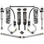 ICON Stage 4 suspension kit with 2.5 series coilovers, remote reservoir shocks, and billet aluminum upper control arms.