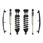 ICON Stage 2 suspension kit for 2000-2006 Toyota Tundra featuring front coilovers and aluminum rear shocks.