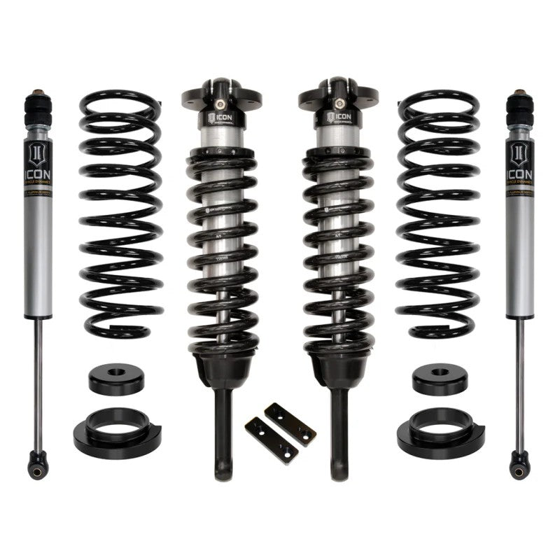ICON Stage 1 suspension kit for GX470 including front coilovers, rear shocks, coil springs, and conversion hardware.