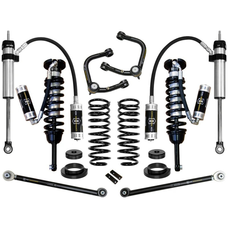 ICON Stage 5 Suspension System for 2003-2009 Lexus GX470 with remote reservoir shocks and tubular upper control arms