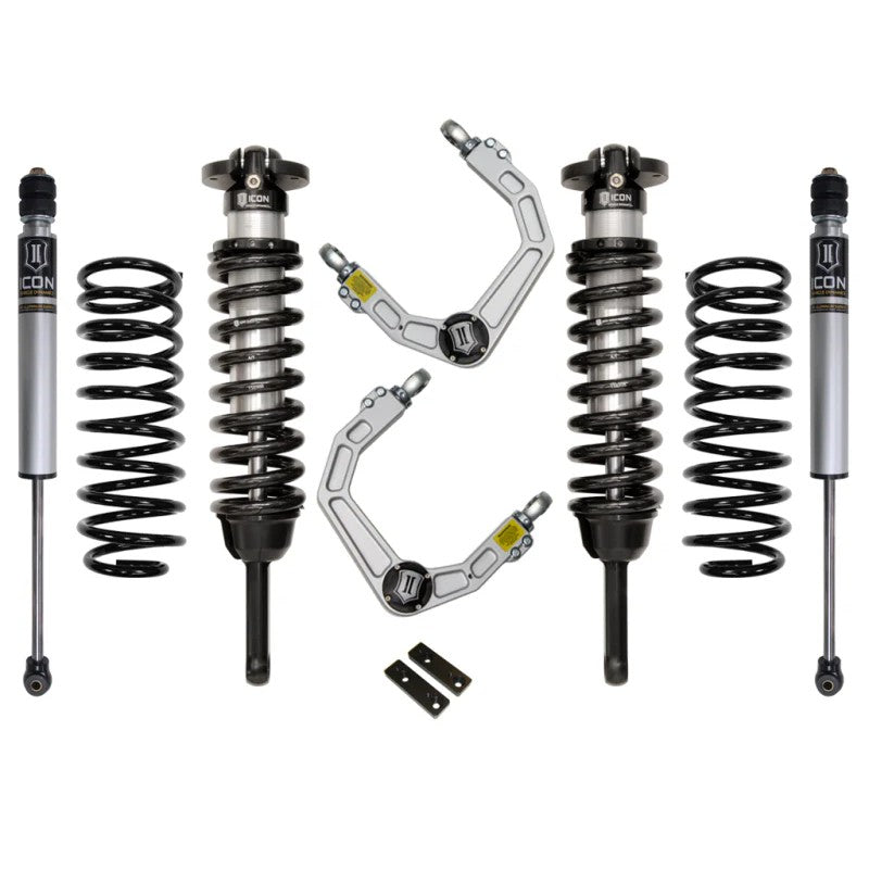 ICON Stage 2 suspension kit including front coilovers, billet upper control arms, and rear shocks.