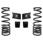 ICON dual-rate coil springs, urethane bumpstops, and sway bar drop brackets for 2003-2013 Dodge Ram 2500 and 3500.