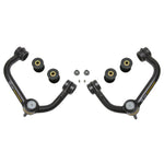 ICON black powder coated tubular upper control arms with Delta Joints for 2004-2021 Ford F-150 and Expedition.