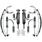 ICON Stage 10 Suspension System for 2005-2023 Toyota Tacoma featuring coilovers, billet UCAs, and RXT bypass shocks.