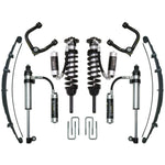 ICON Stage 9 suspension kit with remote reservoir CDCV shocks, tubular UCAs, and RXT multi-rate leaf springs for Toyota Tacoma