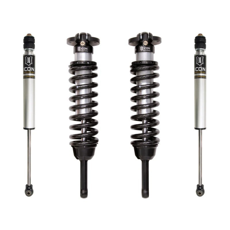 ICON Vehicle Dynamics Stage 1 suspension kit for 2005-2023 Toyota Tacoma including coilovers and rear shocks.