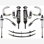 ICON Stage 6 suspension kit including front coilovers, billet UCAs, rear reservoir shocks, and rear add-a-leaf springs.