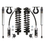 ICON 2.5 VS Series remote reservoir coilover conversion kit with Eibach springs for 2005-2016 Ford F-250 F-350 trucks.