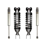 ICON Stage 1 Suspension System with 2.5-inch front coilovers and 2.0 aluminum series rear shocks for Ram 1500 4WD