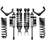 ICON Stage 4 suspension kit with coilovers, Delta Joint upper control arms, and 2.5 Aluminum Series rear shocks.