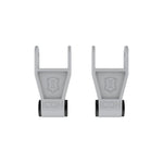 Satin gray anodized 6061 billet aluminum lowering shackles with pre-installed rubber bushings for 2010-2025 Ford F-150.