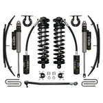 ICON Stage 3 coilover conversion system with 2.5 Series remote reservoir shocks and rear expansion packs for Ford Super Duty