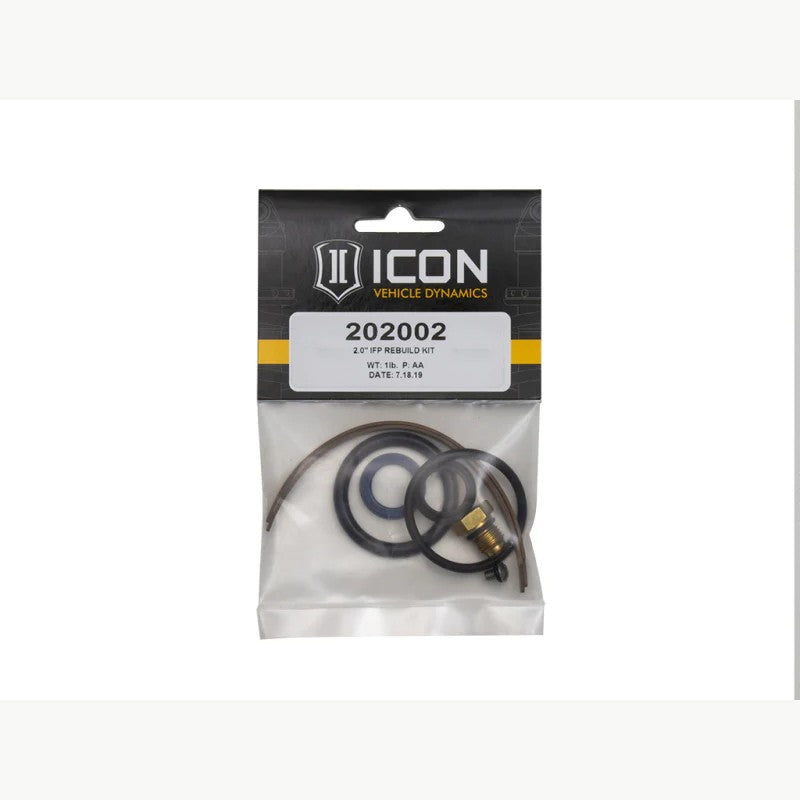 ICON Vehicle Dynamics 2.0 IFP shock rebuild kit including replacement seals and O-rings for MPN 202002